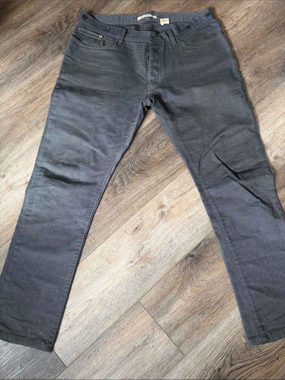 John Varvatos Slim Straight Jeans in Charcoal